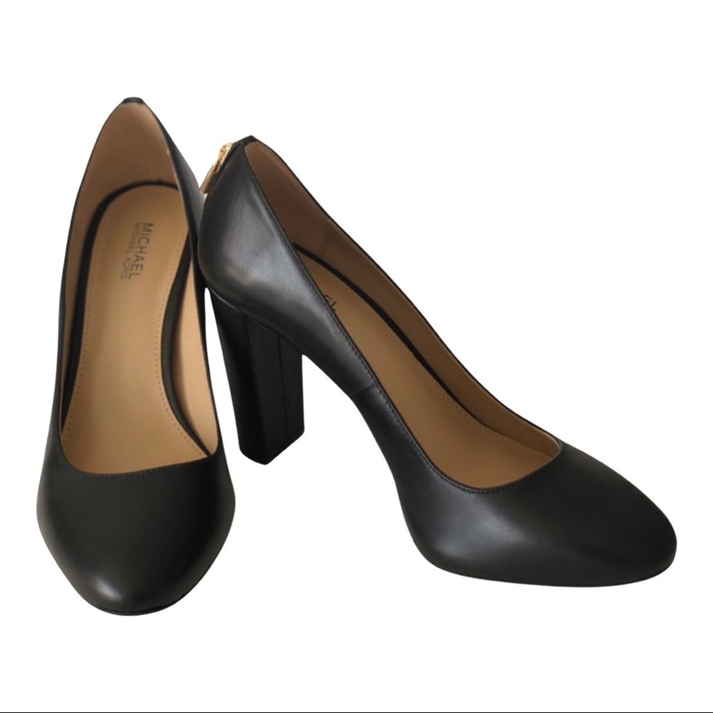 Michael kors Black High Heel with Lock Charm